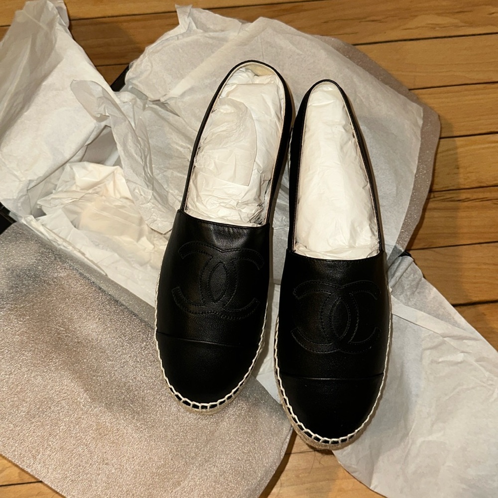 Black Chanel Espadrilles